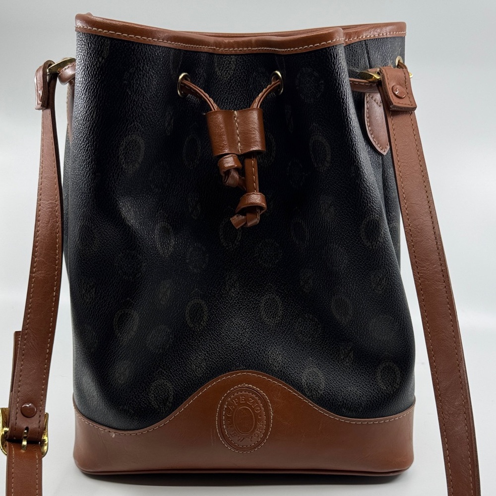 Capezio Black and Brown Bucket Bag